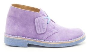 2-Clarks Desert Boot Lilac suede £85